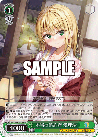 Soa/W123-038 本当の婚約者 愛理沙